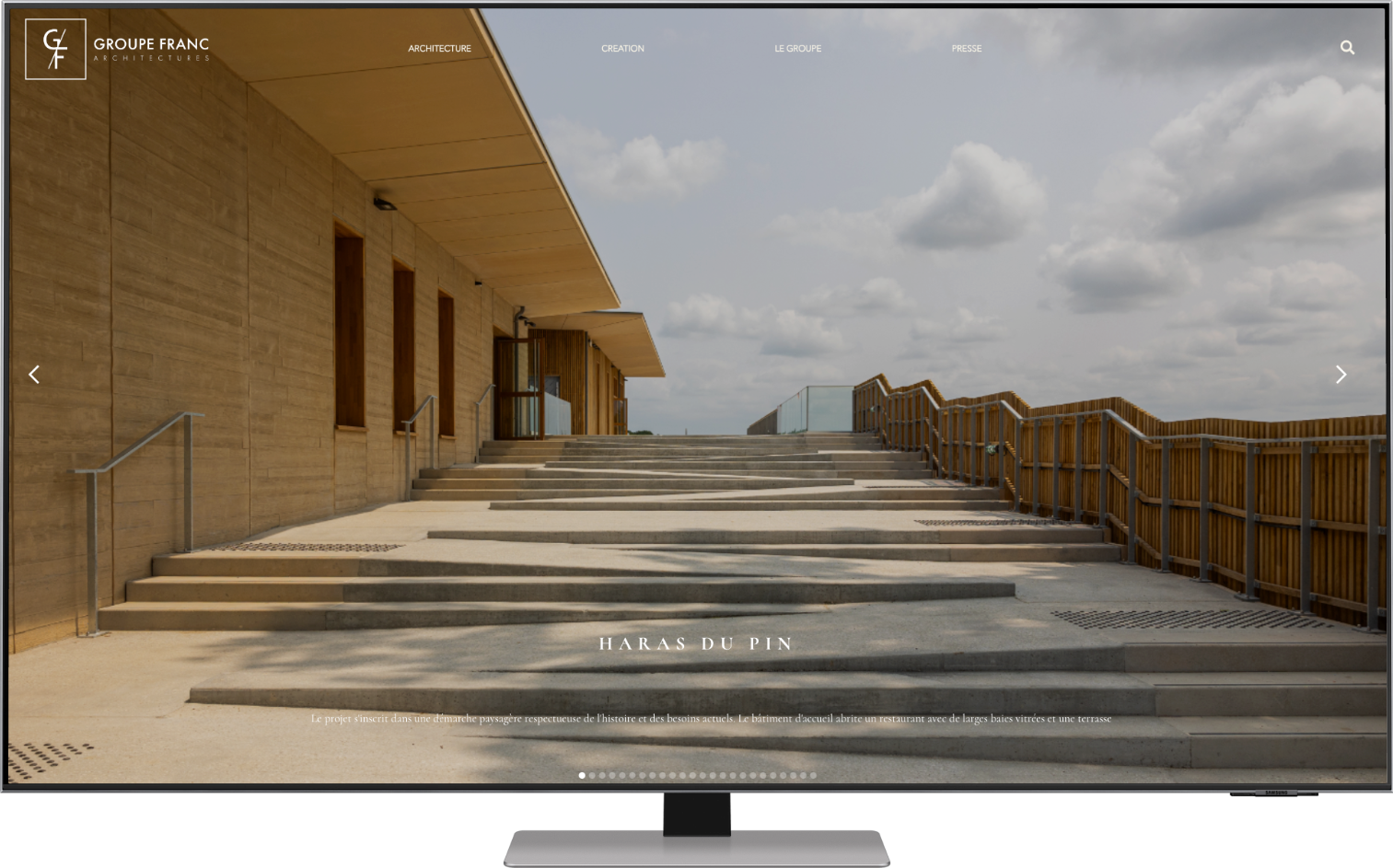 Projet de développement web pour Groupe Franc Architectures, architectes