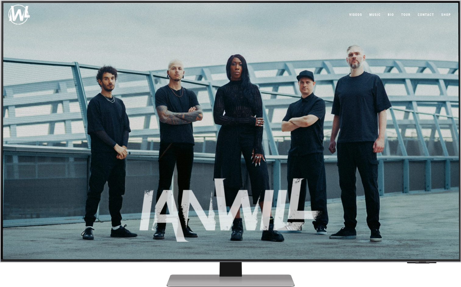 site vitrine Ianwill, projet musical