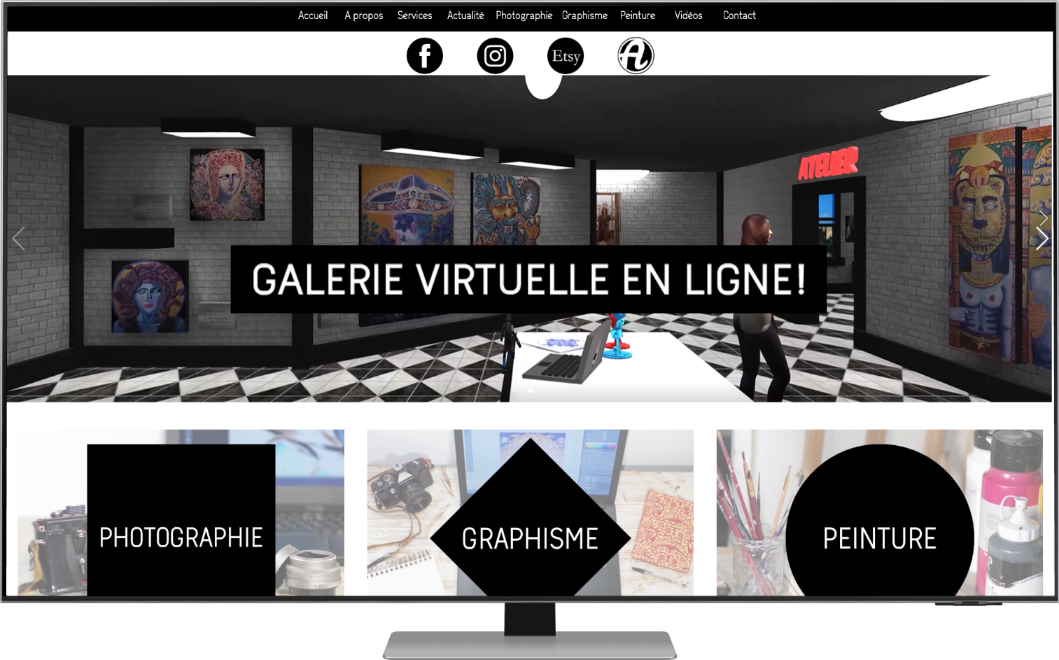 site vitrine pour Mathilde cognard visual arts, artiste
